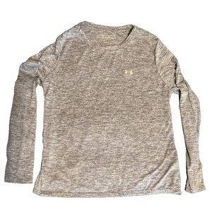 Under Armour Blue Heathered Long Sleeve Top